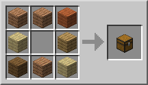 فرمول ساخت صندوق در ماینکرفت - chest recipe in Minecraft