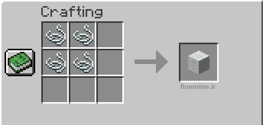 فرمول ساخت پشم با ریسمان - wool recipe in Minecraft with string